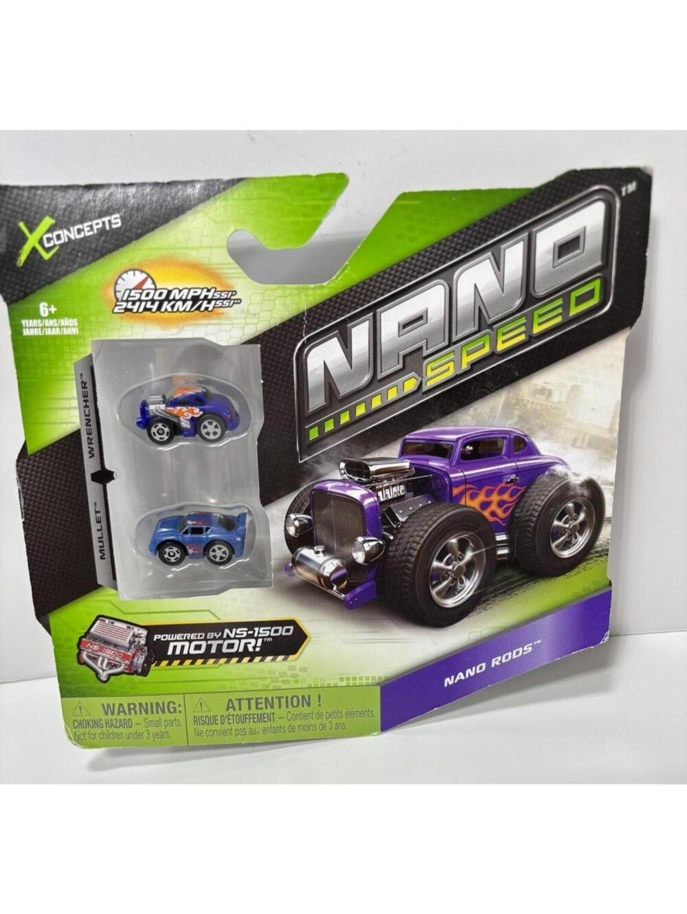 Nano Speed Nano Rods Mullet & Wrencher 2-Pack Powered by N5-1500 Motor Brand New